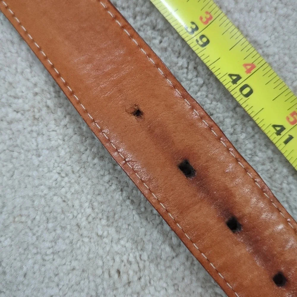 Kirkland Signature Italian Grain Leather Brown Belt Men's Size 40, 42 Dress Belt